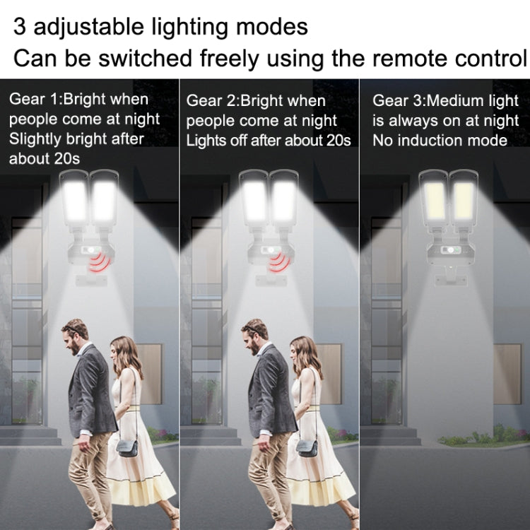 Solar Double Sided LED Human Body Induction Remote Control Wall Lamp(TY097  200LED)