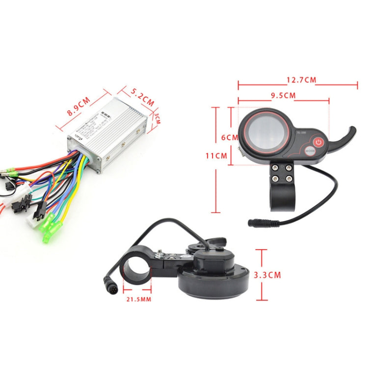24V SL-100 Electric Scooter LCD Speedmeter Control Instrument Brushless Controller Set