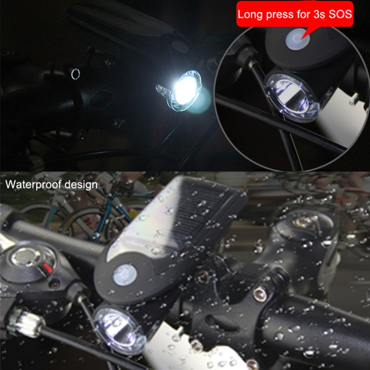 Bicycle Solar Headlight Positioning Device(Human Vibration Alarm)