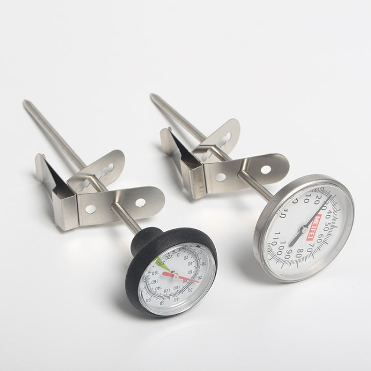 Stainless Steel Hand-brewed Coffee Large Screen Can be Hung Thermometer, Style: Big Plate Silver