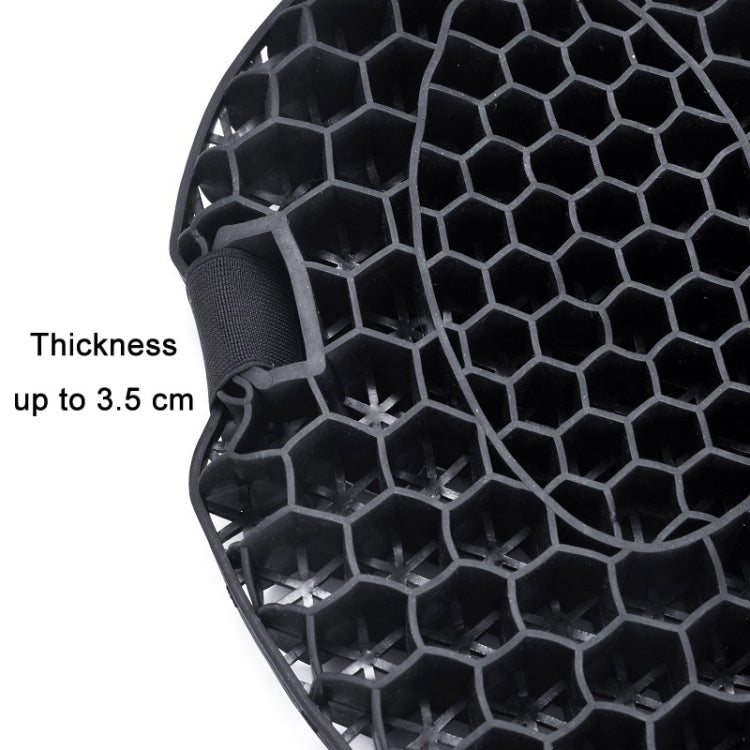 Shock-Absorbing Breathable Honeycomb Motorcycle Seat Cushion, Specification: PE Bag Package