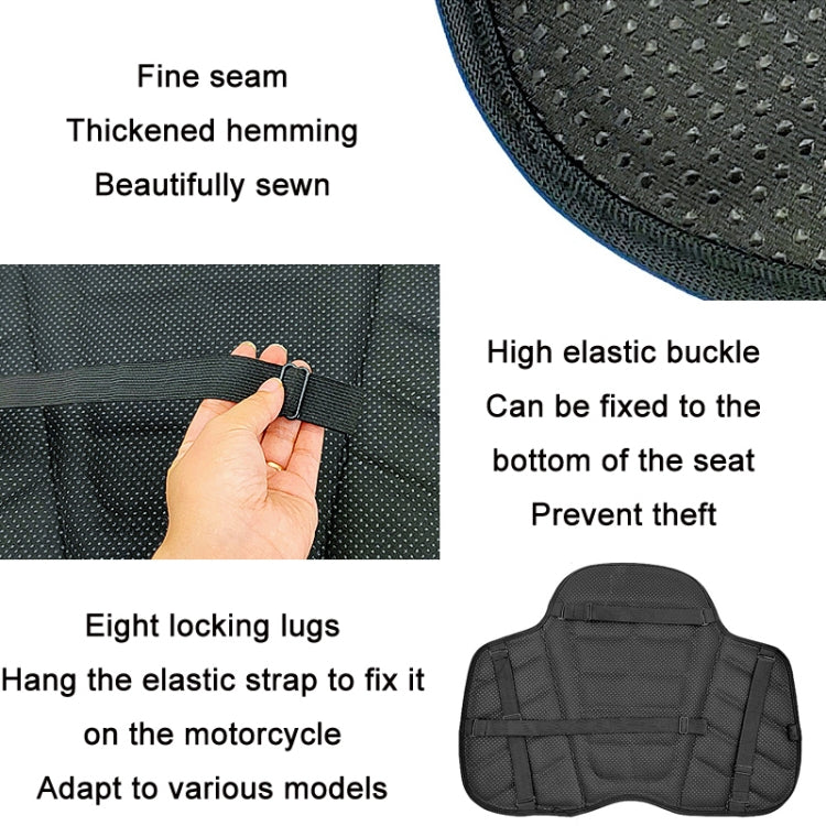 Shock Absorption Heat Insulation Breathable Motorcycle Seat Cushion, Style: Gel Type