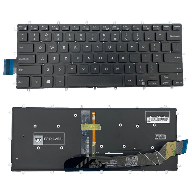 US Version Keyboard For Dell 7560 7466 5471 7460 5378 5370 7472 7000 P61F(White Backlight)