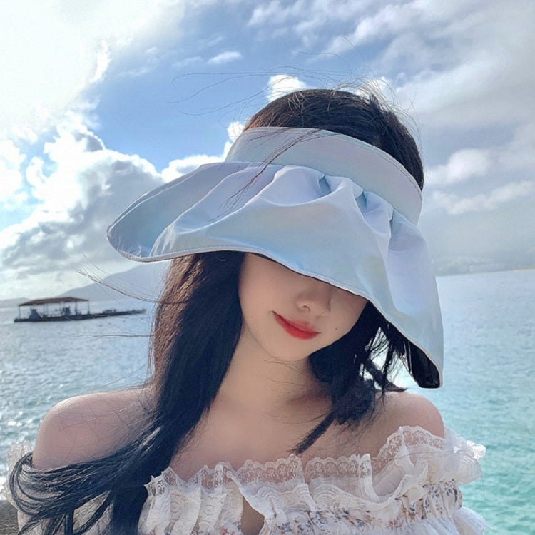 2 PCS Vinyl Shell Rainbow Gradient Sunshade Hat, Size: One Size