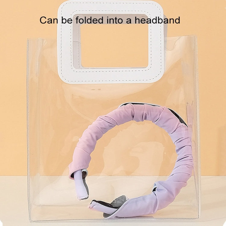 2 PCS Vinyl Shell Rainbow Gradient Sunshade Hat, Size: One Size