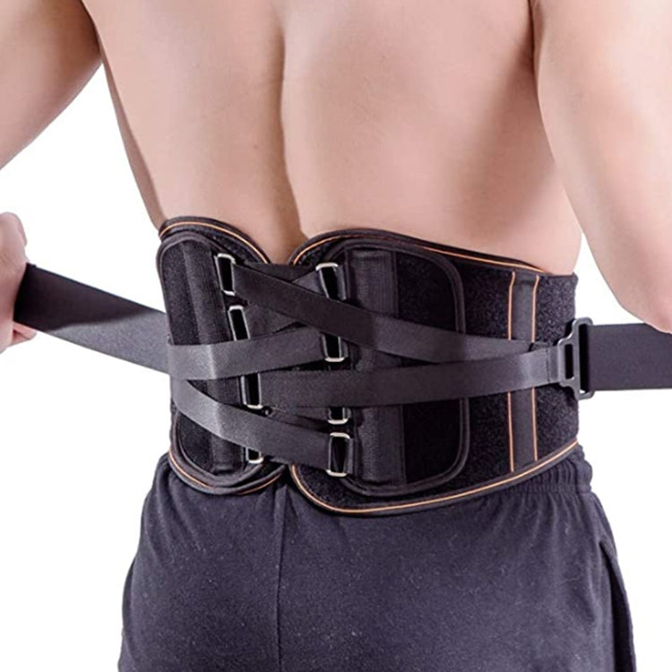 NY-60 Adjustable Lumbar Support Belt Body Sculpting Waist, Size: S(Black)
