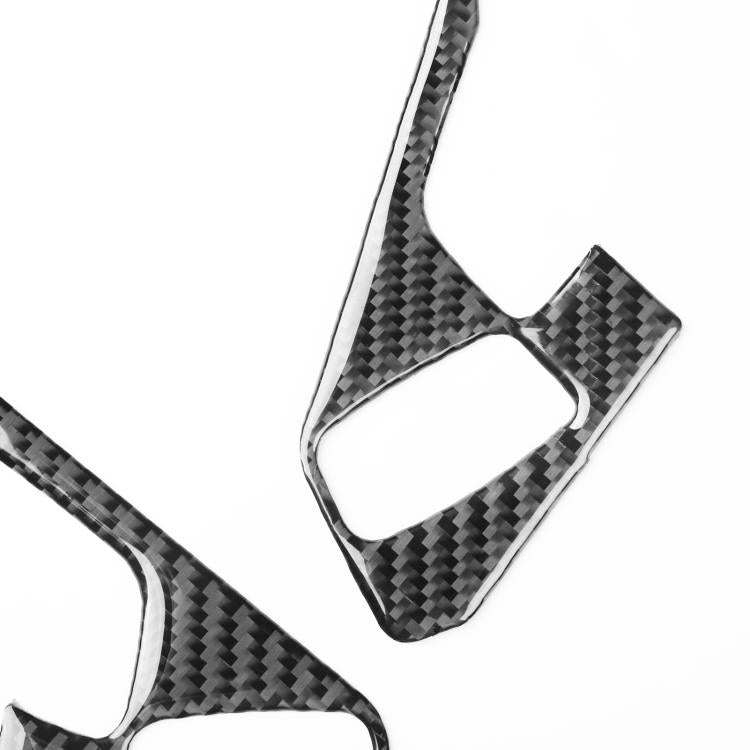 For Chevrolet Corvette C8 2pcs /Set Steering Wheel Button Frame Sticker - Black