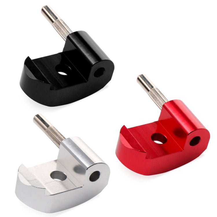 High-density Alloy Steel Electric Scooter Folding Hook for Xiaomi M365 / Pro,Style: Silver+2 Dowel