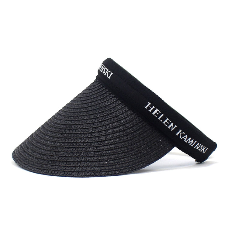 Straw Empty Top Peaked Cap For Ladies, Size: M (56-58cm)