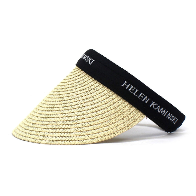 Straw Empty Top Peaked Cap For Ladies, Size: M (56-58cm)
