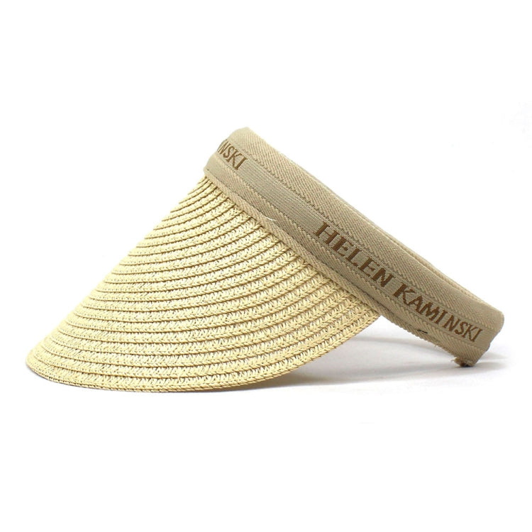 Straw Empty Top Peaked Cap For Ladies, Size: M (56-58cm)
