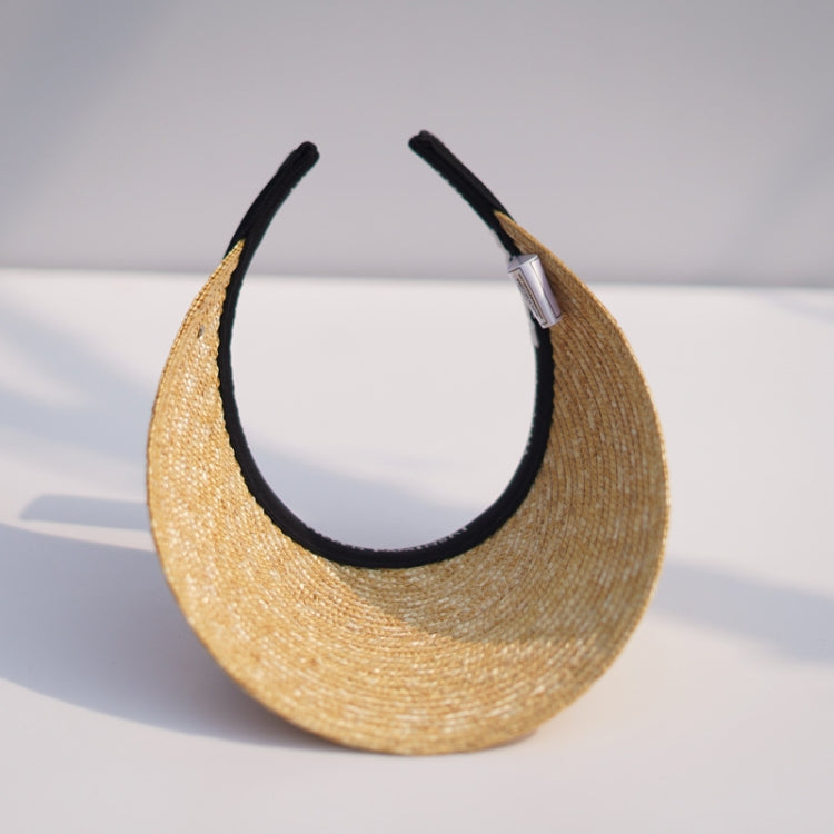 Straw Empty Top Peaked Cap For Ladies, Size: M (56-58cm)