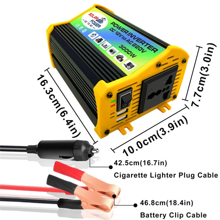 Saga Generation 1 Home Solar Generator Inverter+30A Controller+18W 12V Solar Panel, Specification: Black 12V To 110V