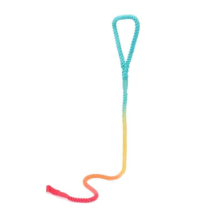 Gradient Dyed Woven Cotton Rope Pet Collar Neck Sleeve Leash