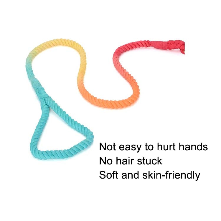 Gradient Dyed Woven Cotton Rope Pet Collar Neck Sleeve Leash