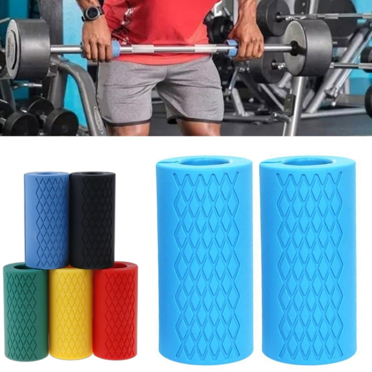 1 Pair  Dumbbell Barbell Grip Silicone Thick Bar Handles