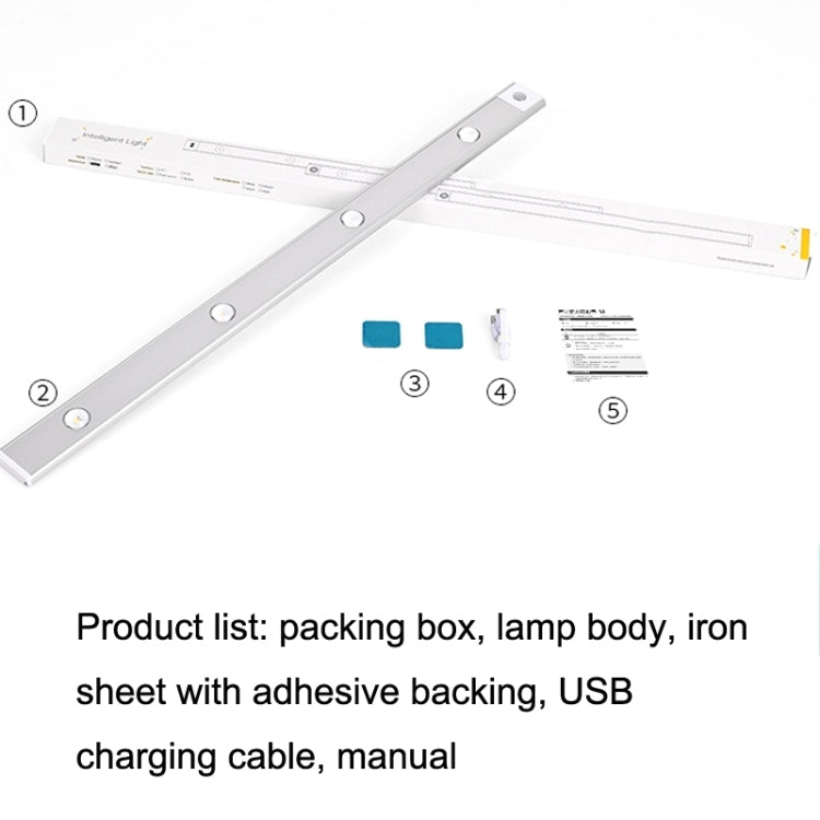 Ultra-thin Smart LED Human Body Sensor Light Bar, Length: 60cm