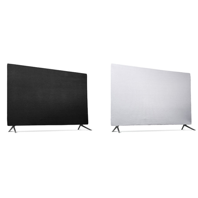 TV Dust Cover Elastic Cloth Hanging Dust Cover,Size: 43 -inch Black