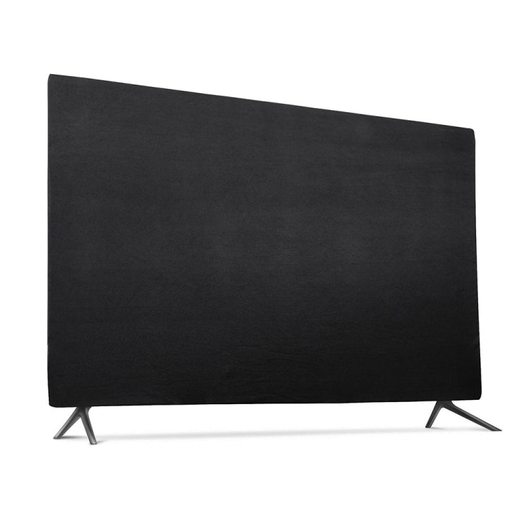 TV Dust Cover Elastic Cloth Hanging Dust Cover,Size: 49 -inch Black