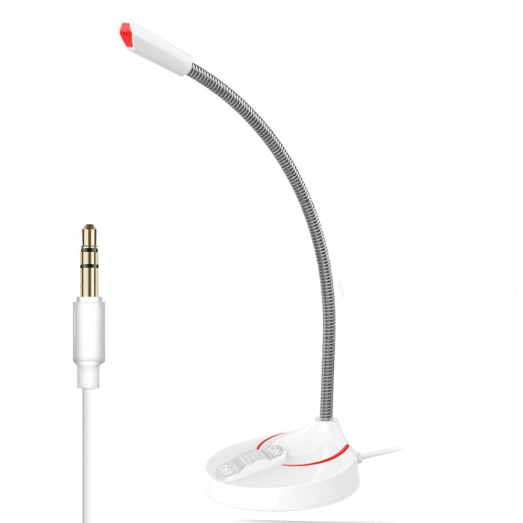 F12 Metal Hose Meeting Desktop Microphone, Spec: 3.5 Version (White)