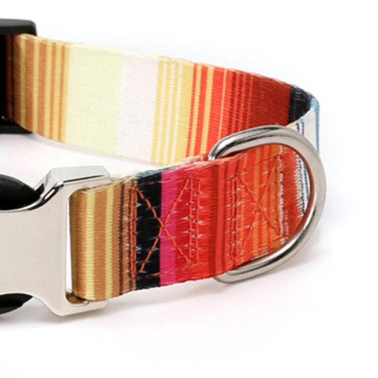 2 PCS Pet Ethnic Style Polyester Cotton Print Pattern Collar, Size: