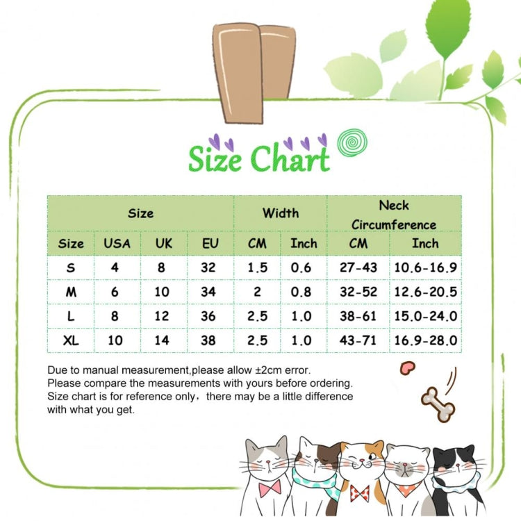 2 PCS Pet Ethnic Style Polyester Cotton Print Pattern Collar, Size: