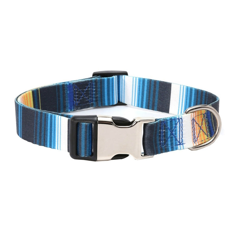 2 PCS Pet Ethnic Style Polyester Cotton Print Pattern Collar, Size: