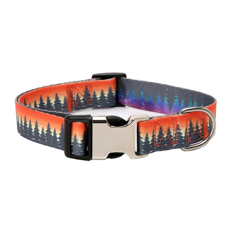 2 PCS Pet Ethnic Style Polyester Cotton Print Pattern Collar, Size: