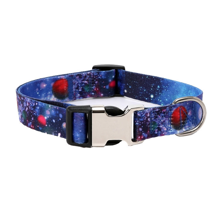 2 PCS Pet Ethnic Style Polyester Cotton Print Pattern Collar, Size:
