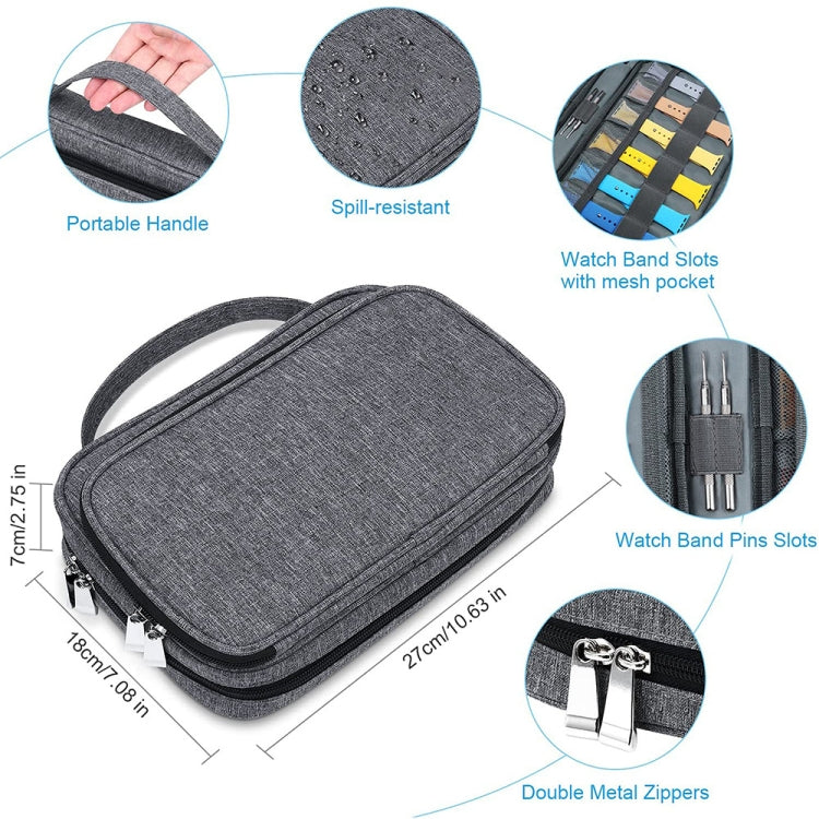 Multifunction Watch Strap Data Line 36 Slots Storage Bag