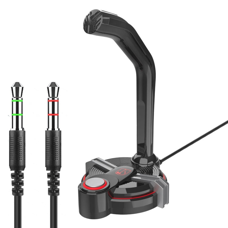 F18 Dual Interface Computer Microphone with Phone Stand Function