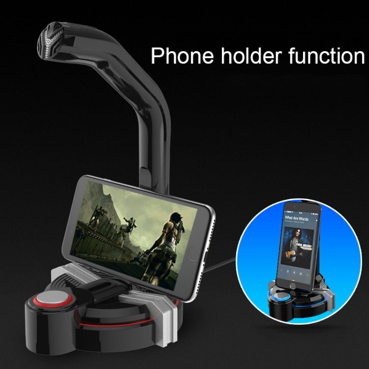 F18 Dual Interface Computer Microphone with Phone Stand Function