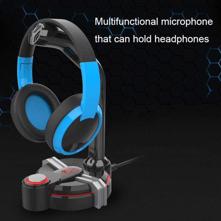 F18 Dual Interface Computer Microphone with Phone Stand Function