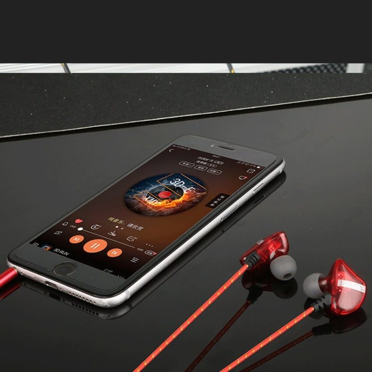 Subwoofer Mobile Computer In-ear Headphones, Spec: 3.5 Interface (Blue)