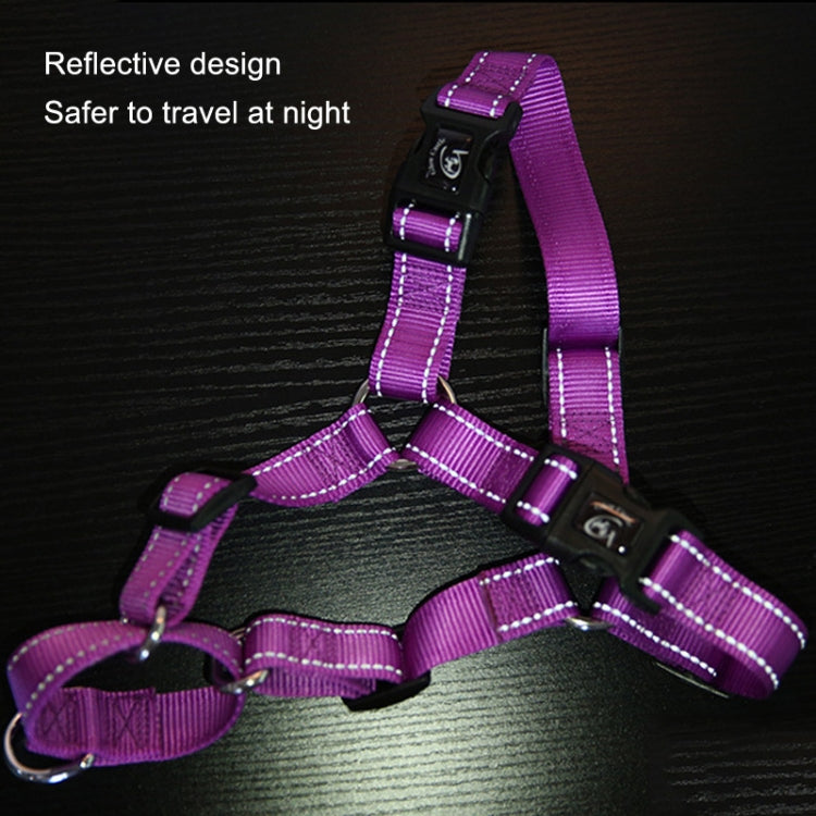 Glow Castle Pet Reflective Nylon Prevent Running Wild Chest Strap, Size: M