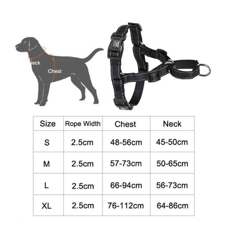 Glow Castle Pet Reflective Nylon Prevent Running Wild Chest Strap, Size: M