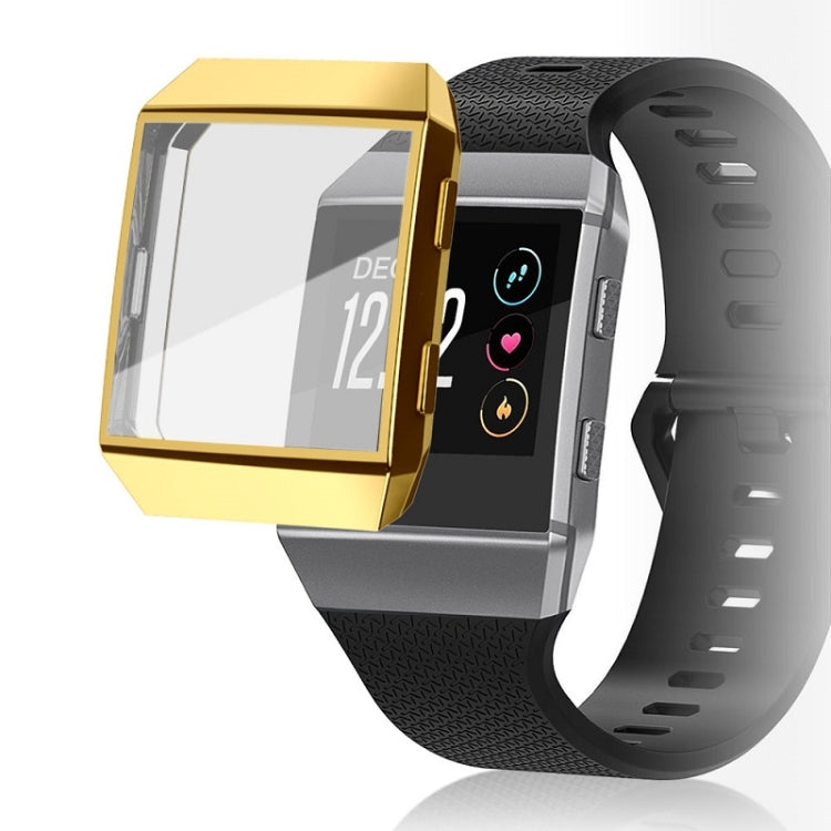 2 PCS Watch Full Coverage Silicone Case For Fitbit Ionic, Color: Gold