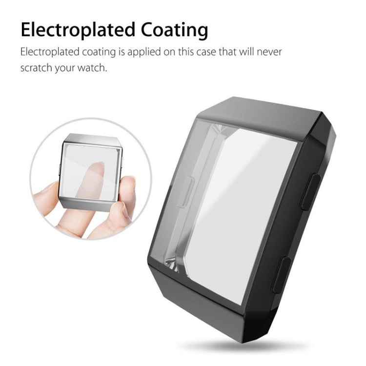 2 PCS Watch Full Coverage Silicone Case For Fitbit Ionic, Color: Gold