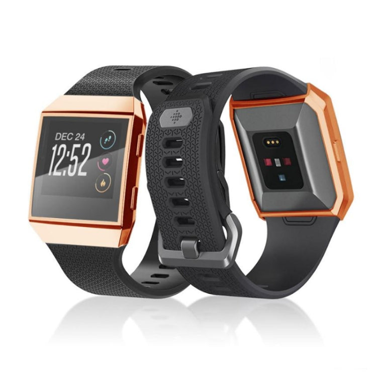 2 PCS Watch Full Coverage Silicone Case For Fitbit Ionic, Color: Silver