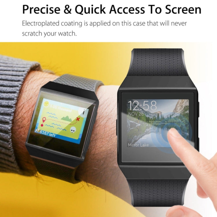 2 PCS Watch Full Coverage Silicone Case For Fitbit Ionic, Color: Silver