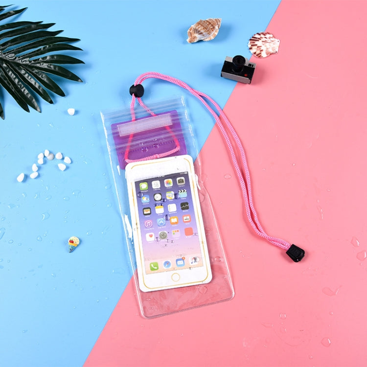 10 PCS Transparent Mobile Phone Waterproof Bag With Lanyard