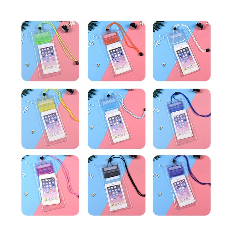 10 PCS Transparent Mobile Phone Waterproof Bag With Lanyard