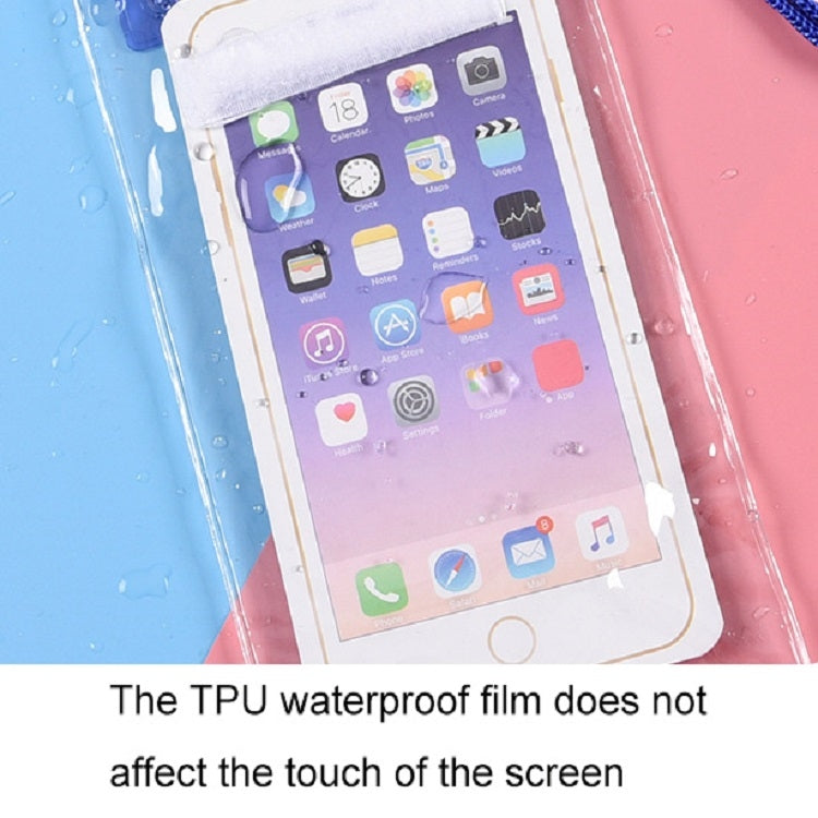 10 PCS Transparent Mobile Phone Waterproof Bag With Lanyard