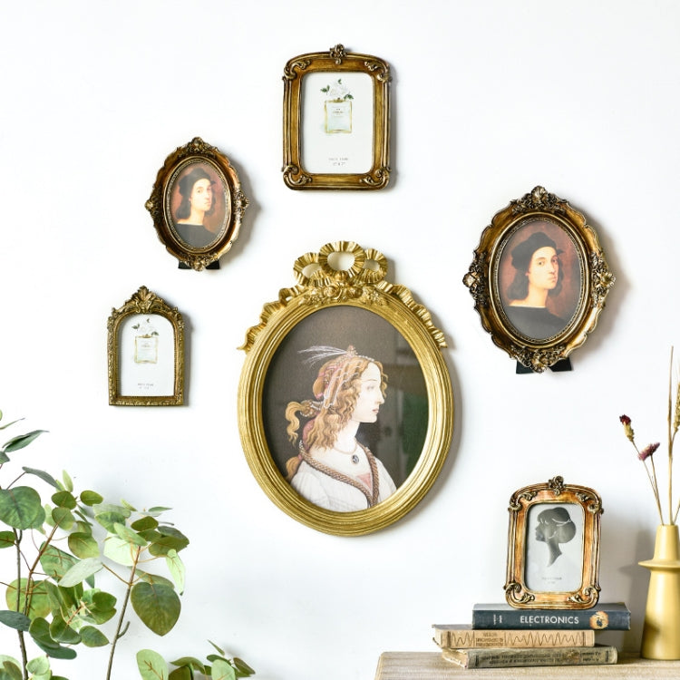 Retro Imitation Wood Home Decor Photo Frames, Spec: C Model