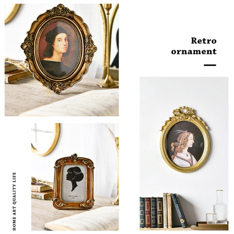 Retro Imitation Wood Home Decor Photo Frames, Spec: C Model