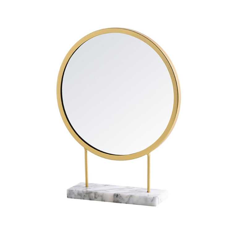 Metal Makeup Mirror with Marble Base(BG1355)