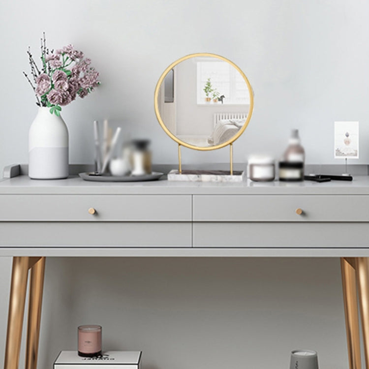 Metal Makeup Mirror with Marble Base(BG1355)