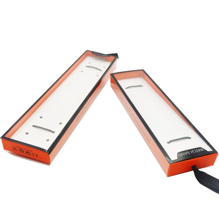 5 PCS Universal Watch Strap Box Gift Box,Style: Short Type Orange Black