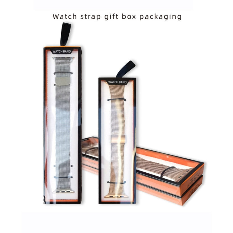 5 PCS Universal Watch Strap Box Gift Box,Style: Short Type Orange Black