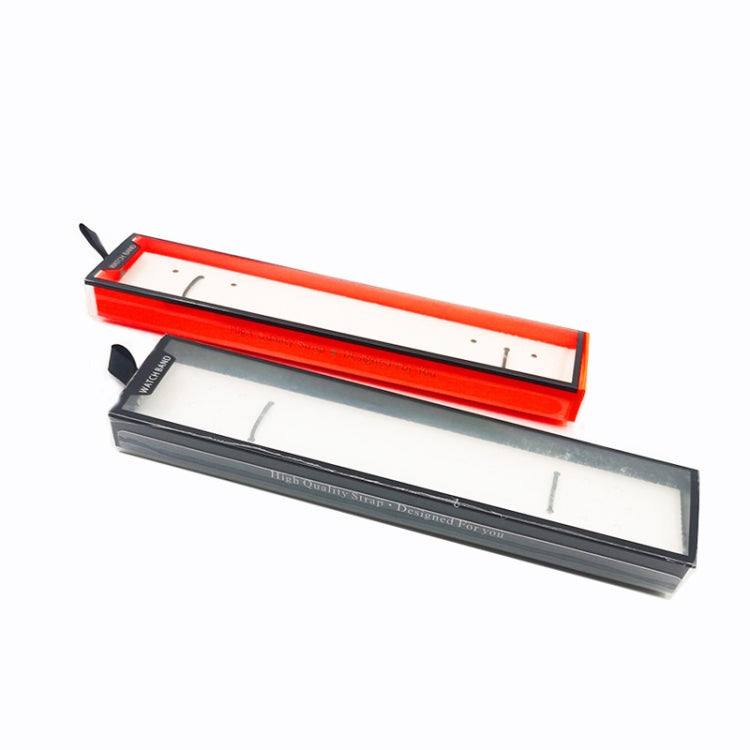 5 PCS Universal Watch Strap Box Gift Box,Style: Short Type  White Black